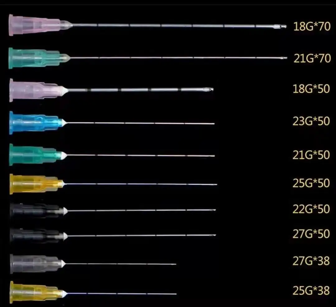 Filler Micro Blunt Cannula Syringe Needle 18g 25g