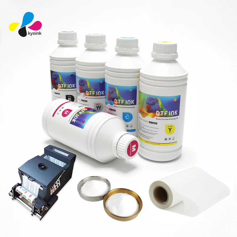 Tinta Dtf Para i3200a1 1000ml Dtf  Pet Film Transfer Ink For  I3200 Head Shaking Powder Ink DTF Ink for I3200