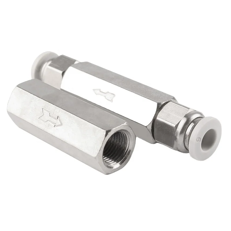 Tinned Brass 1/8 Inch Thread CV Series One-way Check Valve Pneumatic Fittings Valve Air Brass Pipe Fittings