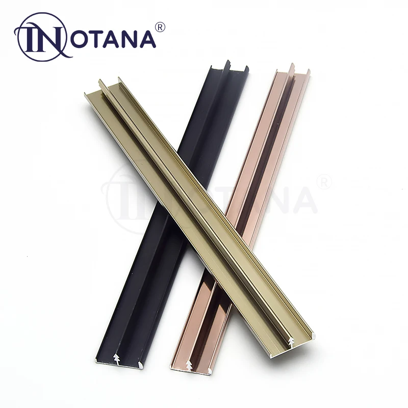 Aluminium decorative profiles aluminium metal T shape table furniture edging trim strips