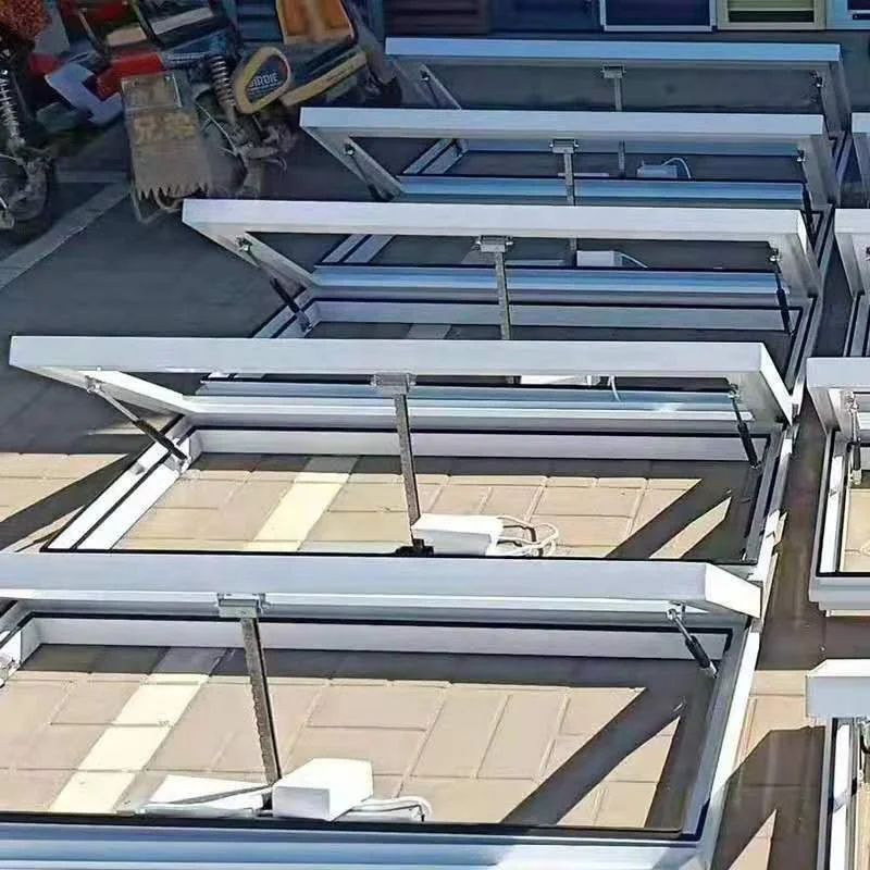 XBH 1 Set MOQ 100% Waterproof  Aluminium Frame Automatic Electric Home Roof Hatch Access Windows Skylights