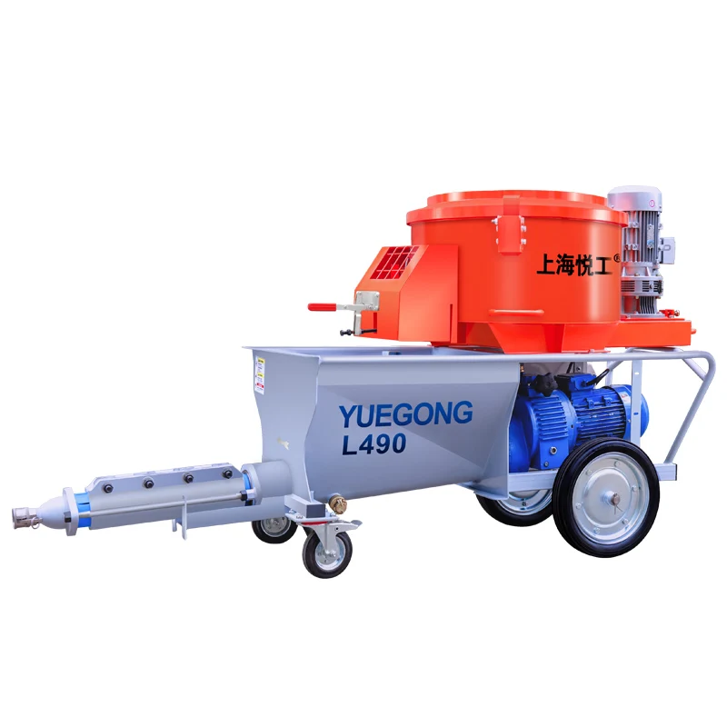 Manufacturer Cement Mortar Pump Sprayer Machine With Mixer Wall Plastering Sand Lime Stucco Concrete Mixer Pump Spray Equipment