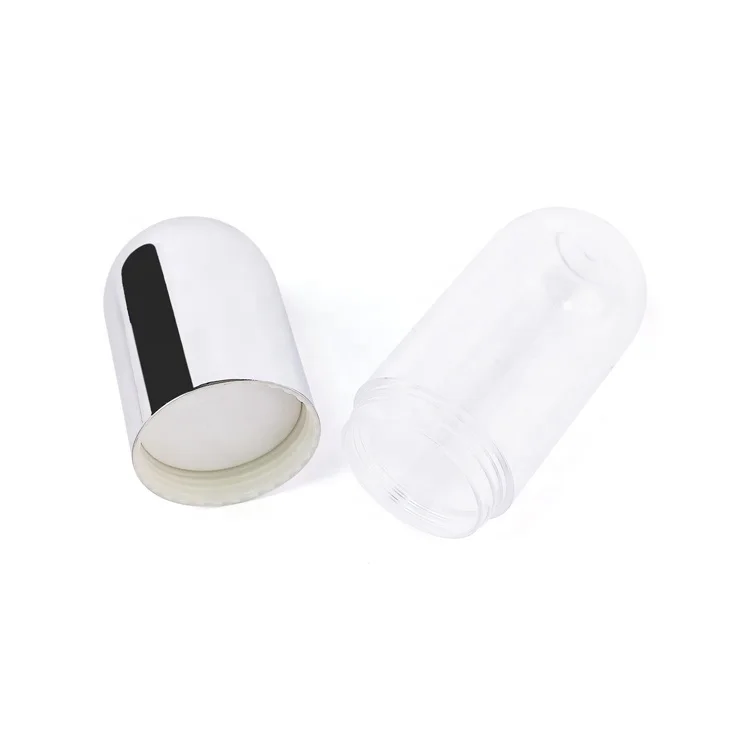 Wholesale eco friendly pet plastic packaging container 50g custom clear empty supplement vitamin capsule pill bottle