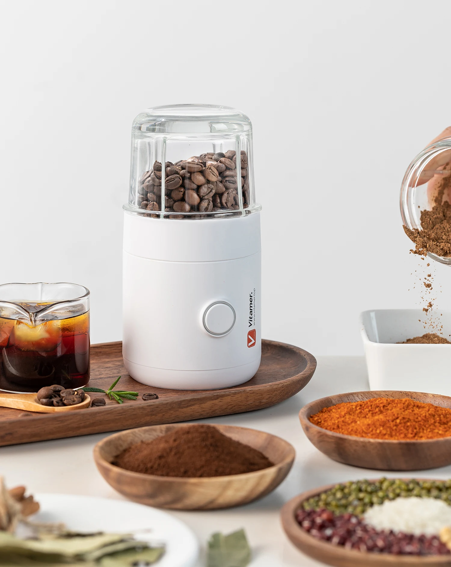 New an hot Selling Home Accessories mini Coffee Grinder with 304 stainless steel blade for Spices coffee grinder electric RK-C55