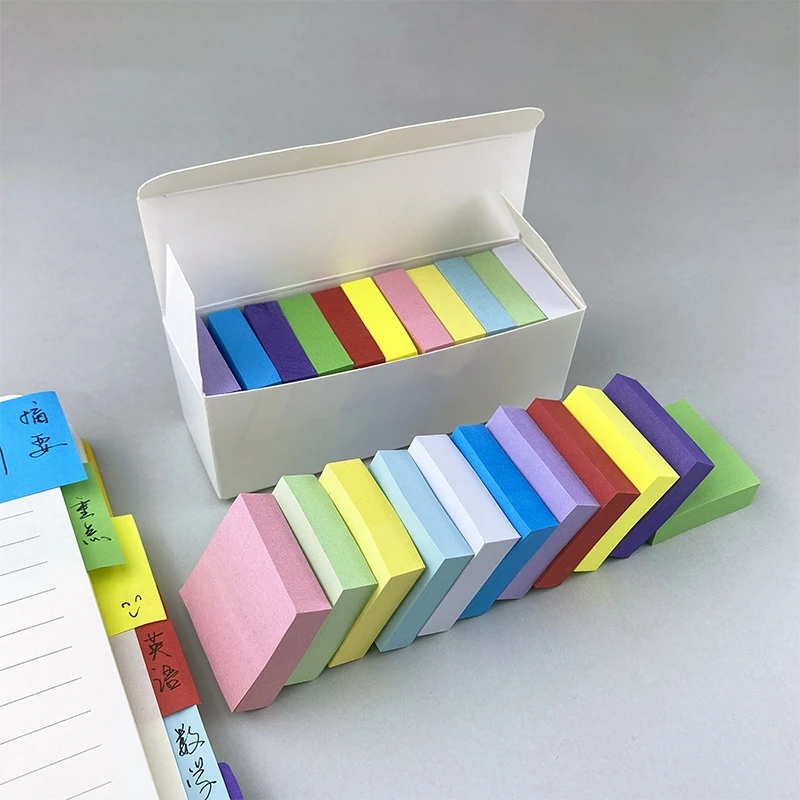 Colorful and bright mini sticky notes for easy posting of household office and classroom supplies, 100 sheets/pad, 11pads