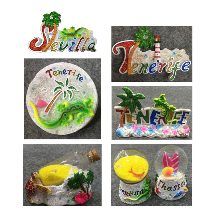 A Variety Of Styles High Quality Resin Snow Ball Water Ball Tourist Landscape Souvenir Gift Fridge Magnet Household Products