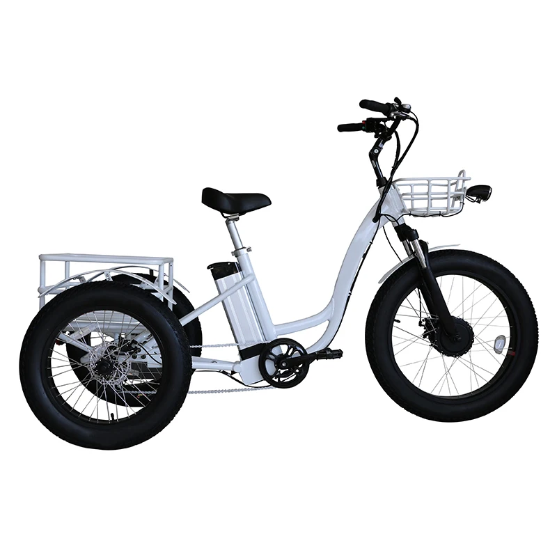 Производитель Lantu Ebike 3 колеса 500 Вт ПЕРЕДНЯЯ СТУПИЦА автомобильный транспортный семейный Электрический грузовой велосипед для доставки