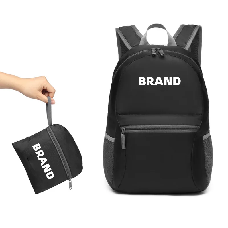 mini size folding backpack bag portable easy carrying daily sports gym backpack nylon light weight novation backpack