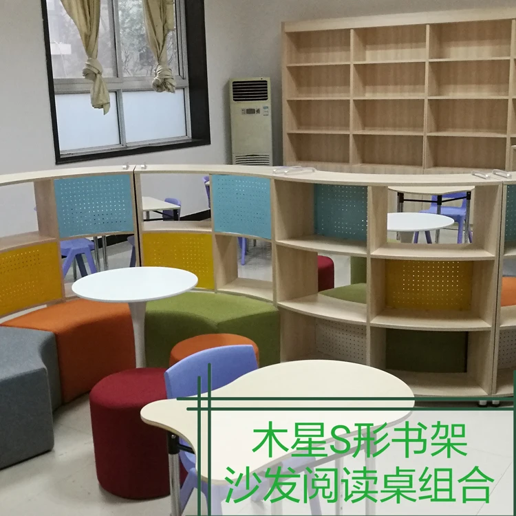 2024 New Product School/Office/Home Use Book Storage Bookcase Modern Style wooden library bookcase