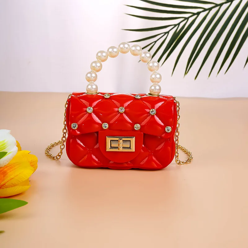 Cute Mini Small Pu Leather 2022 Best Selling Kids Girls Kids Bucket Square Chain Shoulder Crossbody Handbag Handbag Baby Wallet