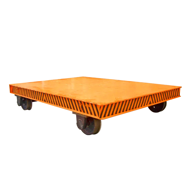 ce certification battery power flat free transfer cart on rail 10t 15t