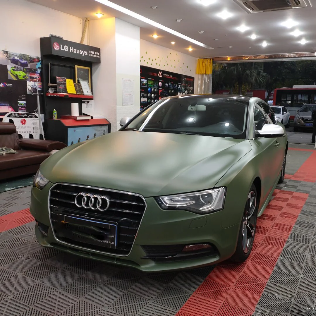 Car color film electric light military green car laminate electric light metal car laminate body film genuine