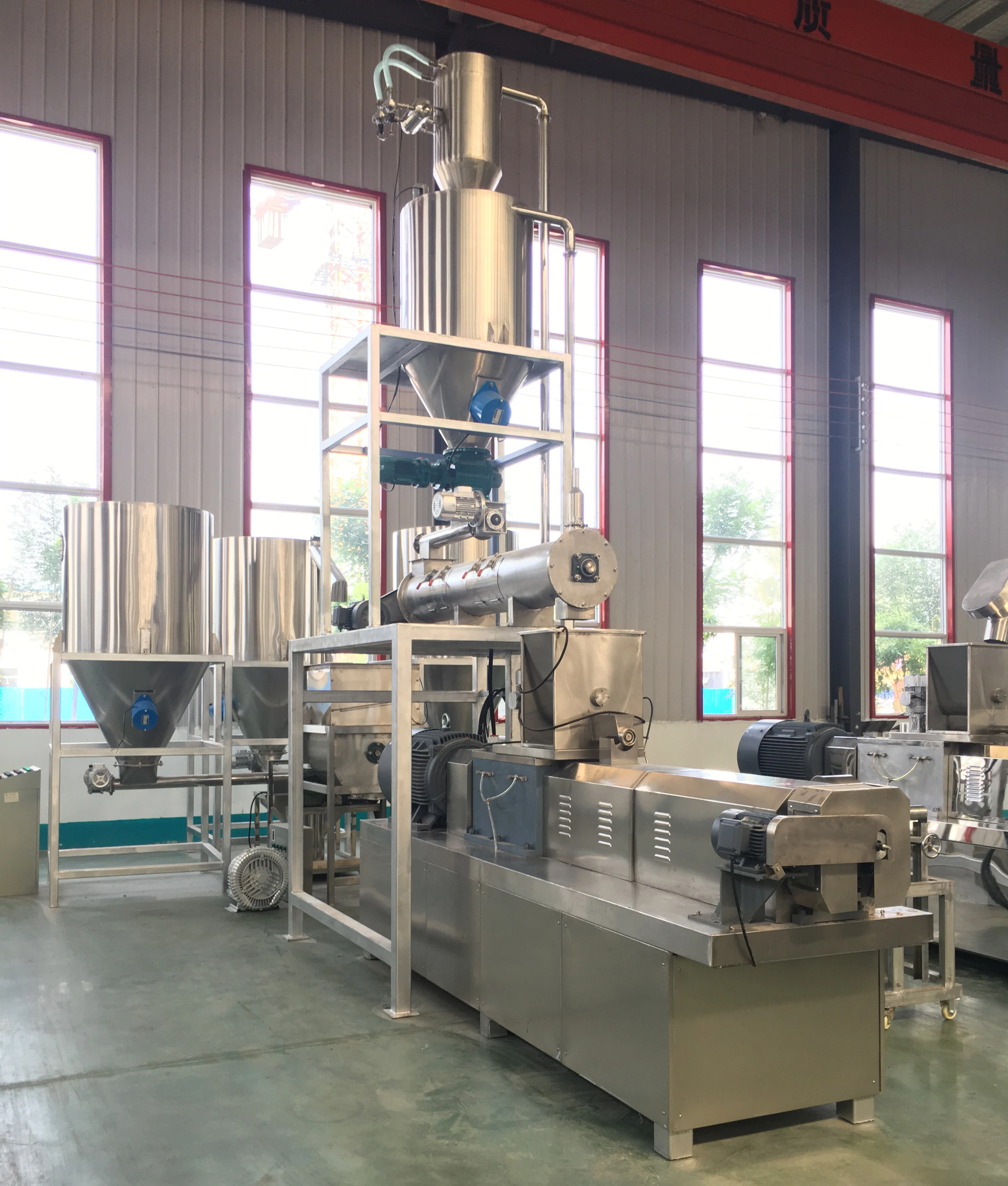 1- 6Ton/H Automatic aquatic Feed Production Line Fish Feed Extruder Machine