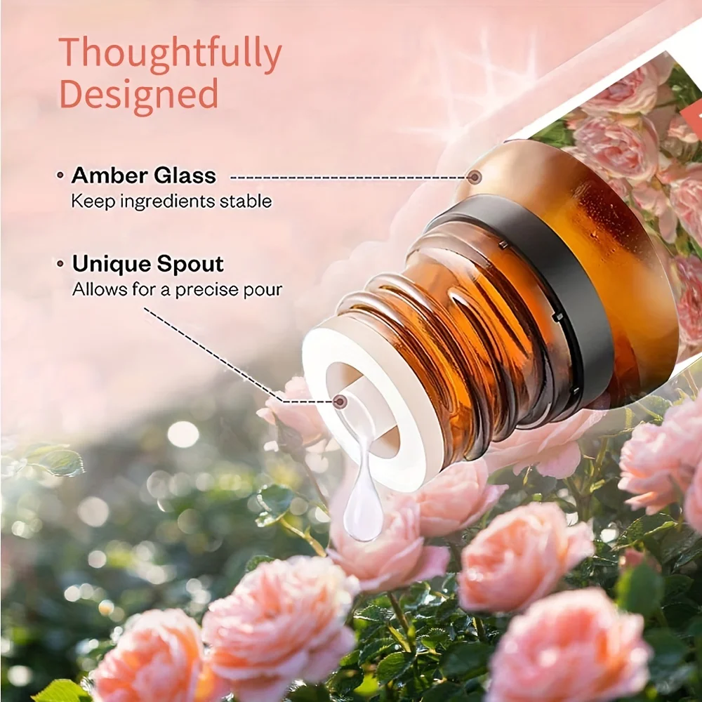 Rose Essential Oil Skin Rejuvenation Smoothing Massage Head Face and Body Scraping Oil  30ml/1fl.oz