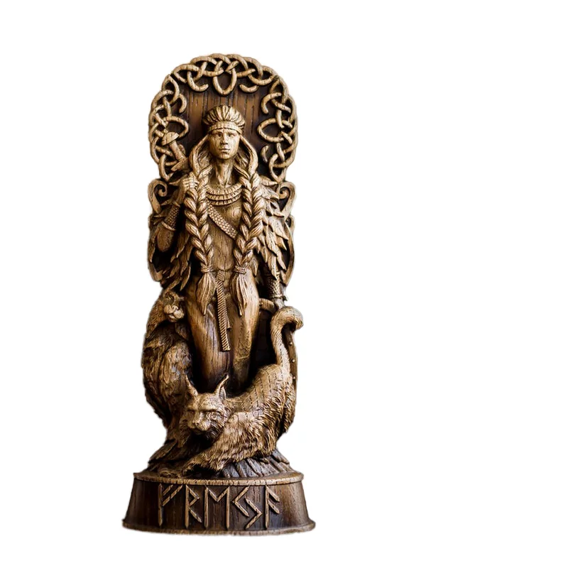 Viking Valhalla Greek Norse Religious Mythology Odin Rocky Thor Dharma God Resin Sculpture Table Office Home Decoration