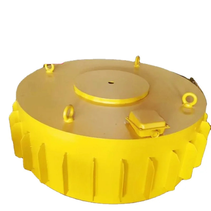 Электромагнитный подвесной сухой круговой тип для удаления железной руды большого размера Магнитный Железный