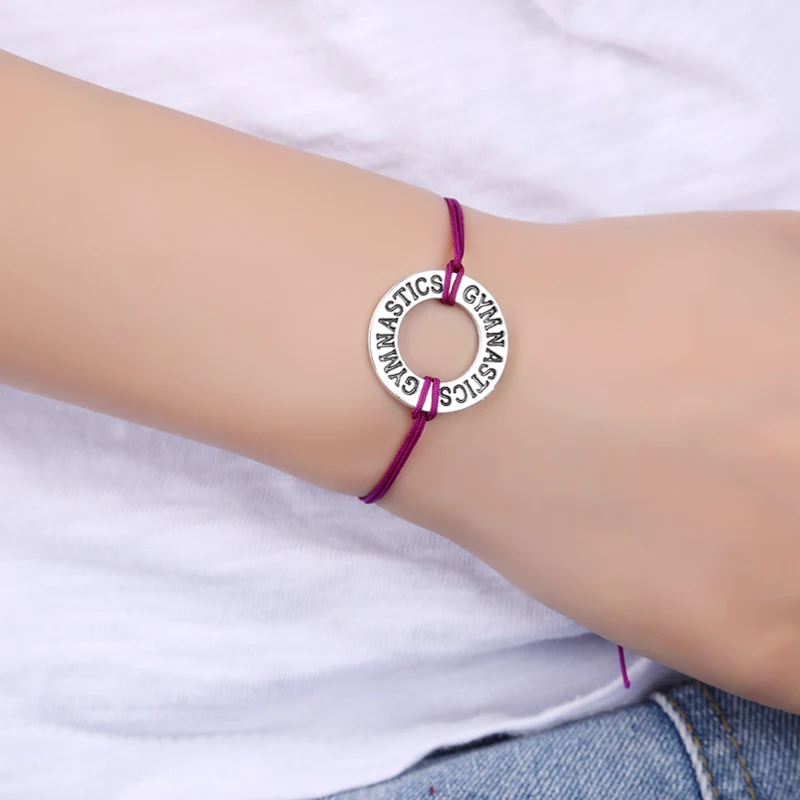 LWD60138 Dance Cheer Cheerleader Cheering Team Gymnastics Music Dancer Dancing Charm Bracelets