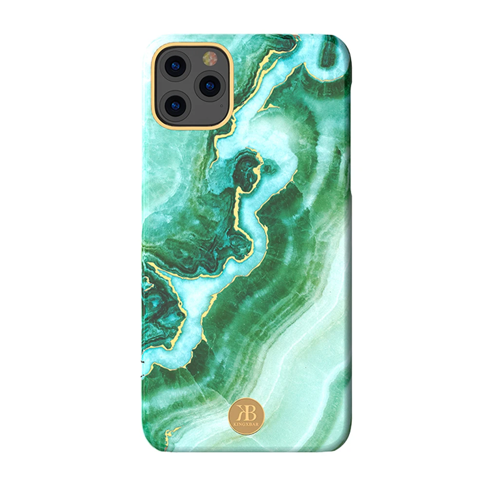 Hot selling custom marble stone pattern designer OEM ODM PC water transfer phone case protective cover for iPhone 12 11 pro max