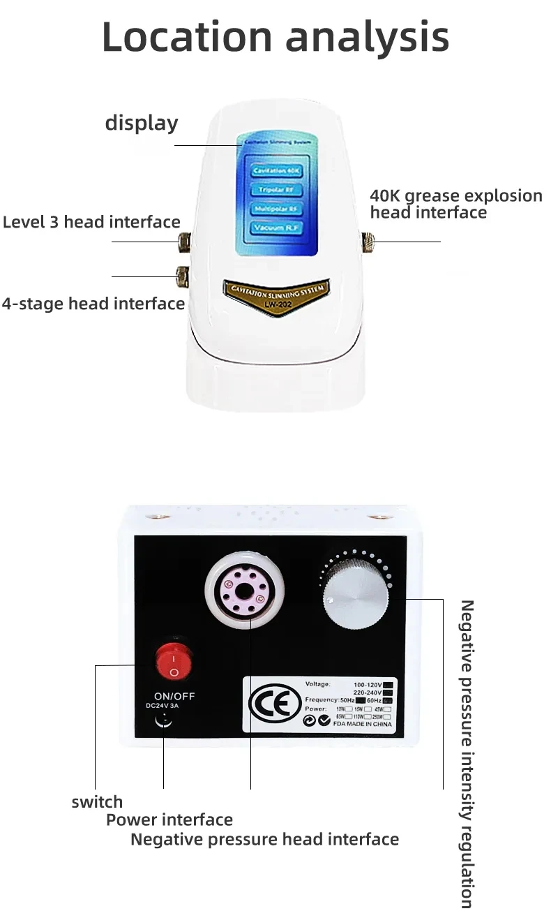 2024 Portable Newest 4 Heads 40k Fat Removal Slimming Machine