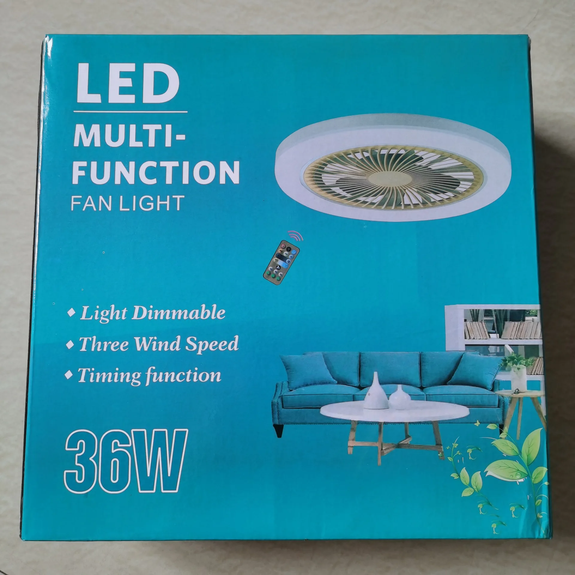 Wholesale Upgrade/ Intelligent/ RGB Phantom 30w Ceiling Fans with Led Lights Remote Control