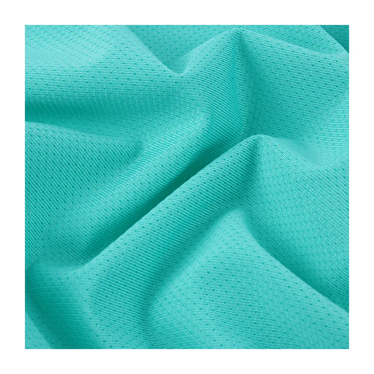High stretch needle eye mesh fabric warp knitted polyester fabric Mesh fabric 140g autumn and winter sports cycling clothing fab