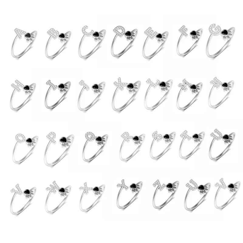 Fit Original Pan Charms Bracelet 925 Sterling Silver Dog Paw Letter Bead For Women Memorial Jewelry Making