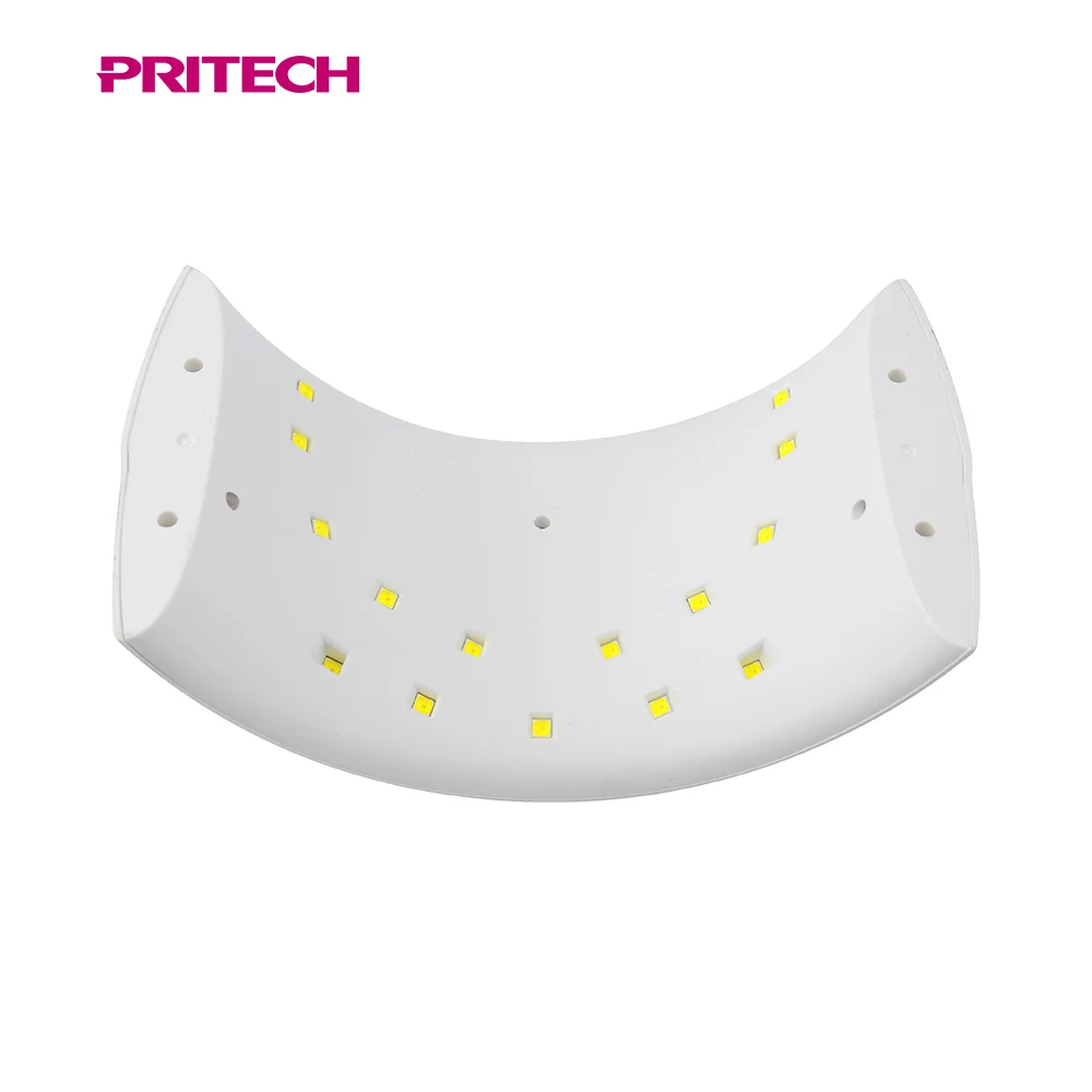 PRITECH Professional Double Light Source Rechargeable UV LED Nail Lamp