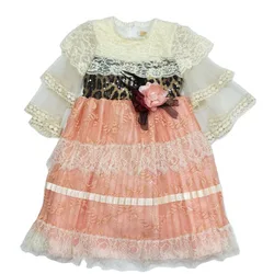 2020 baby dress skirt female baby lace sequin princess dress 6-12 years Girl clothes
