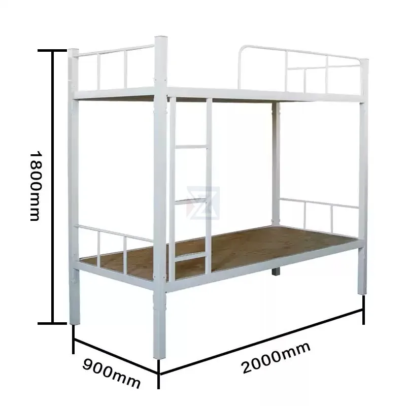 With Modern Design Kids Bunk Bed Industrial Stainless Steel Steel Furniture School Adult Double Metal Bunk Bed Beds Metal