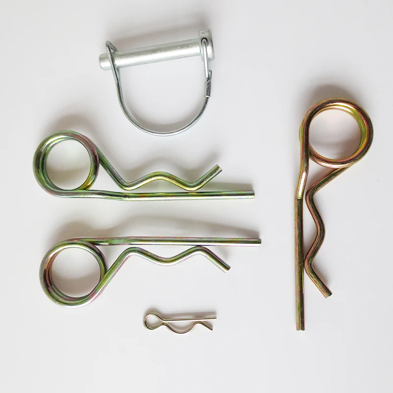 Hot sale galvanized steel & stainless steel 304 double coil spring R cotter pin Supplier & Manufacturer