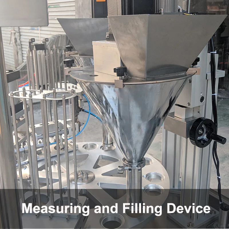 Automatic blanking nespresso k cup making machine coffee capsules filling packing machine