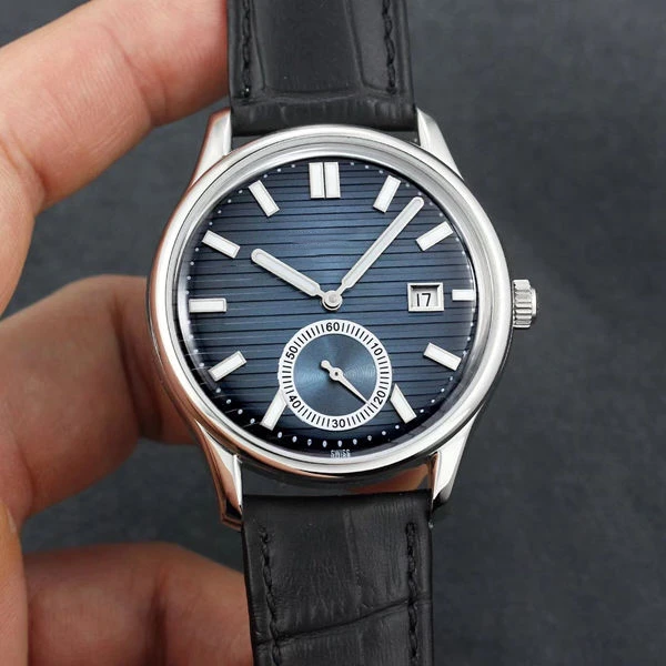 
Patec Design Clone Mechanical Watch Switzerland Movement Sapphire Water Resistant Philliy Colors Chronograph 2021 HOT 
