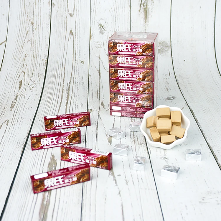 Classic Chocolate Flavor Soft Chewy Candies Good Quality Sweet Milk Candy Leisure Gummy Bonbons