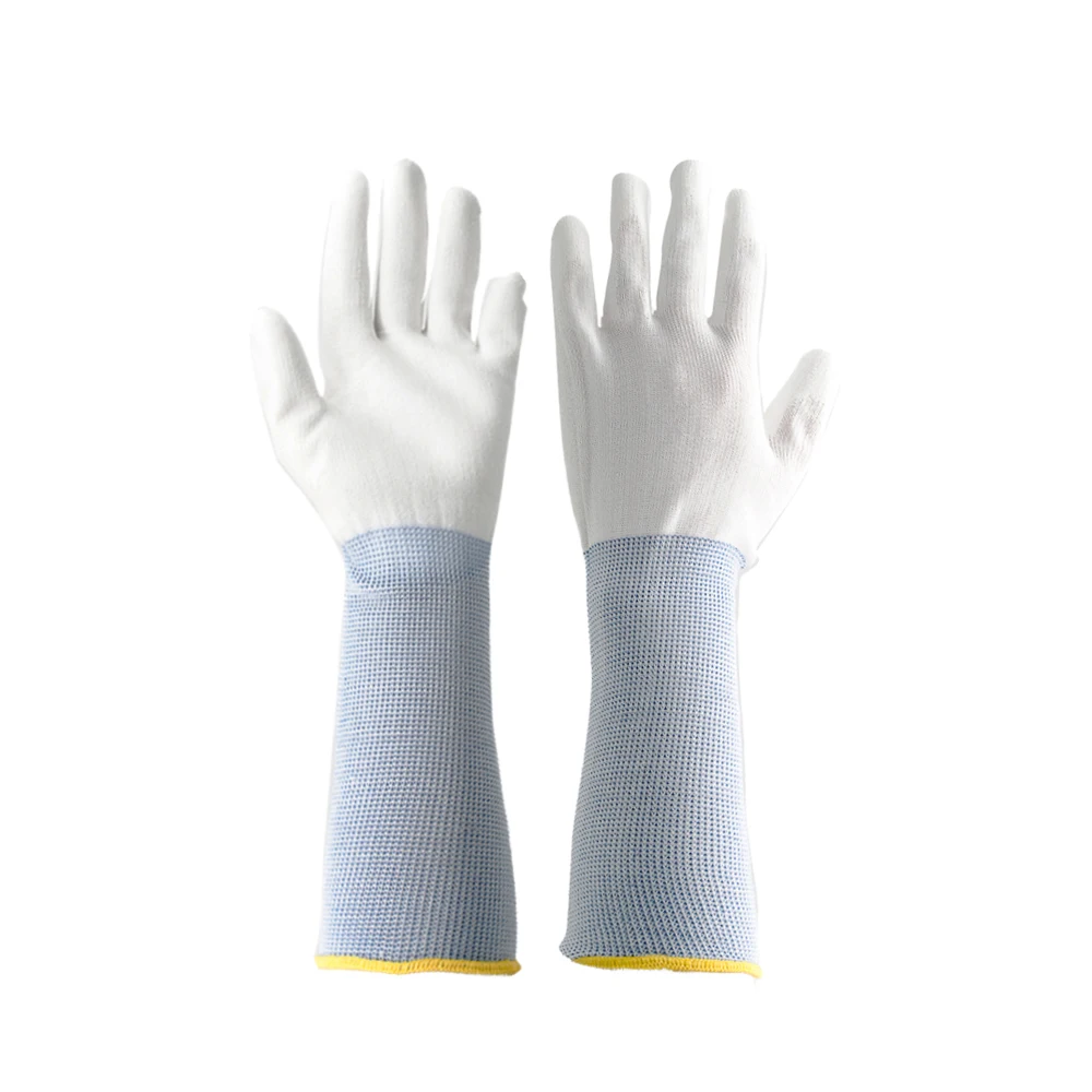 GLOVEMAN custom light long industrial construction household gardening touchscreen safety work rubber pu coated garden gloves