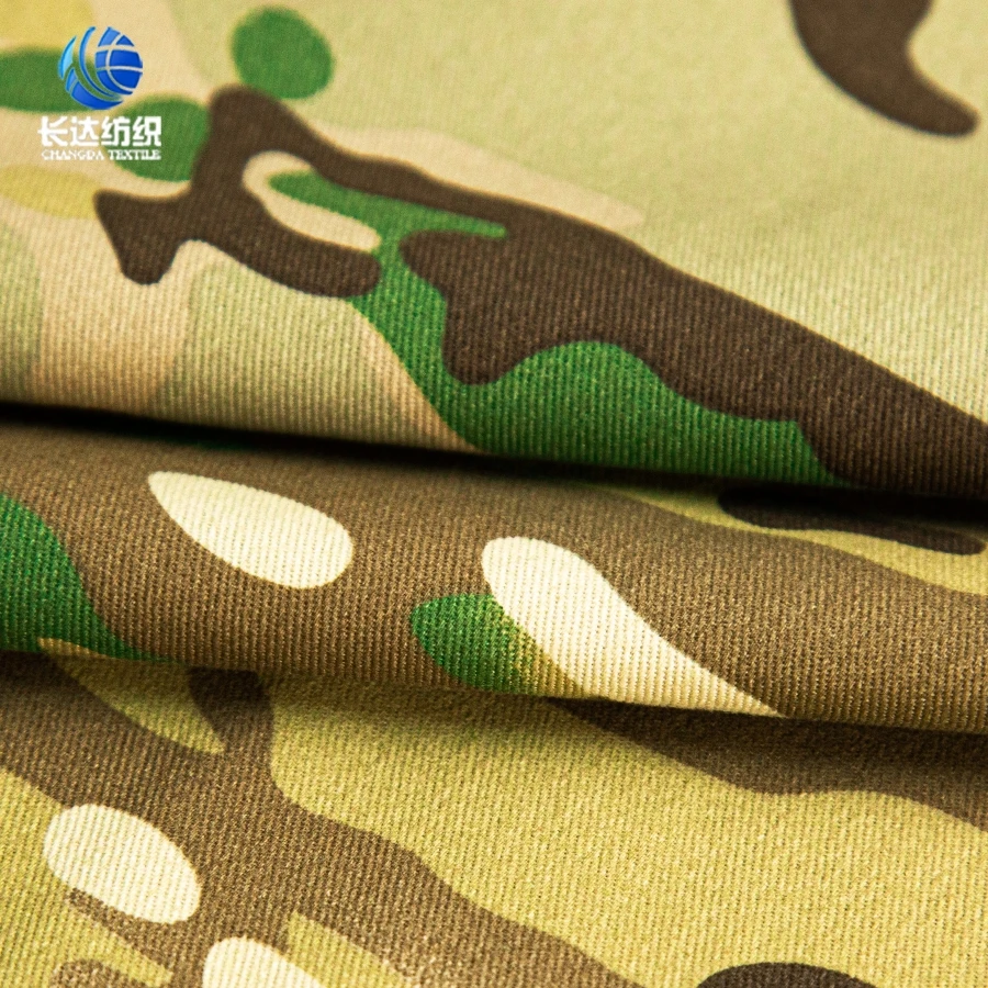 Best Selling Dry Fit TC Camouflage Printed Fabric Poly Cotton Uniform Ripstop Fabric Heavy Duty Polyester Fabric