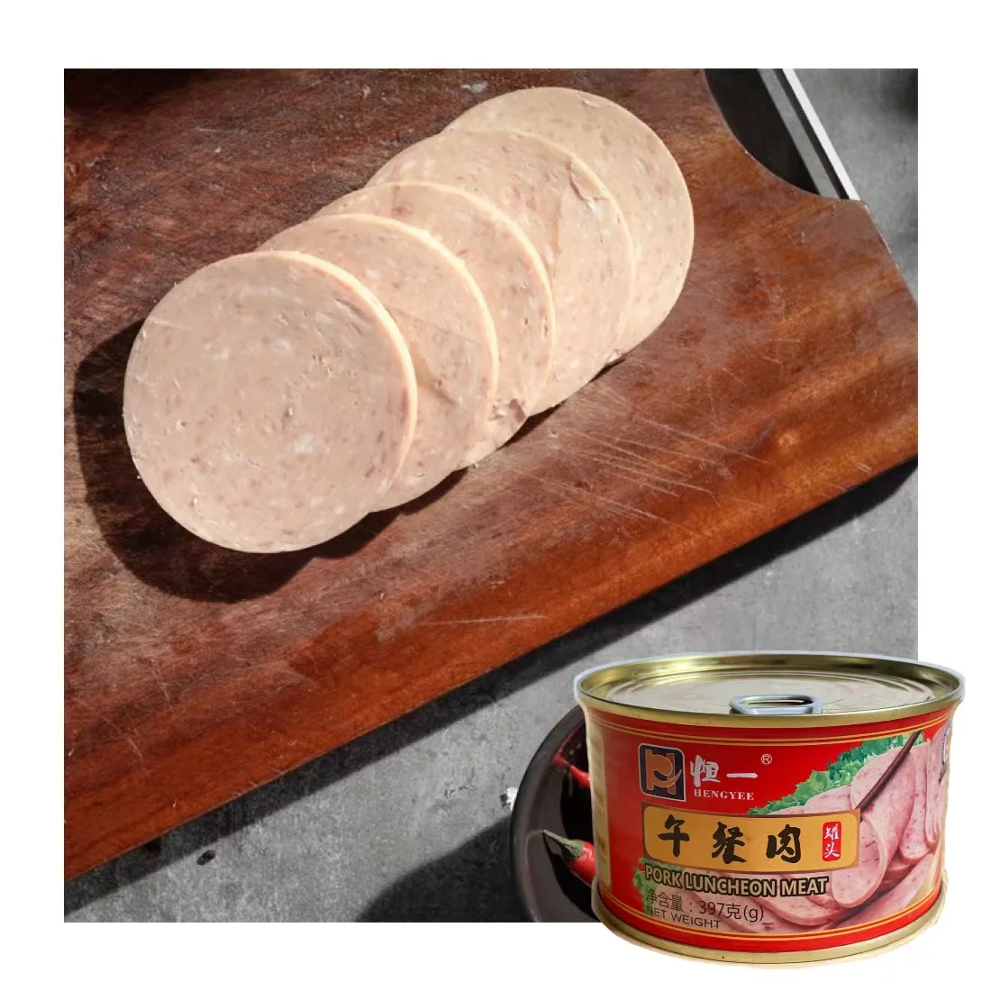 Delicious easy open meals ready to eat Instant Food Chinese Food canned pork luncheon ham meat food canned pork in can