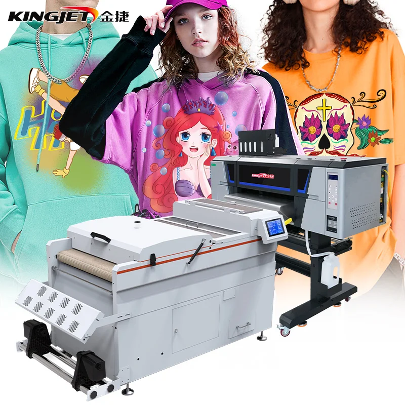 DTF printer i3200 flatbed garment printer 3d tshirt clothing imprimante dtf shaker and dryer dtg printer tshirt printing machine