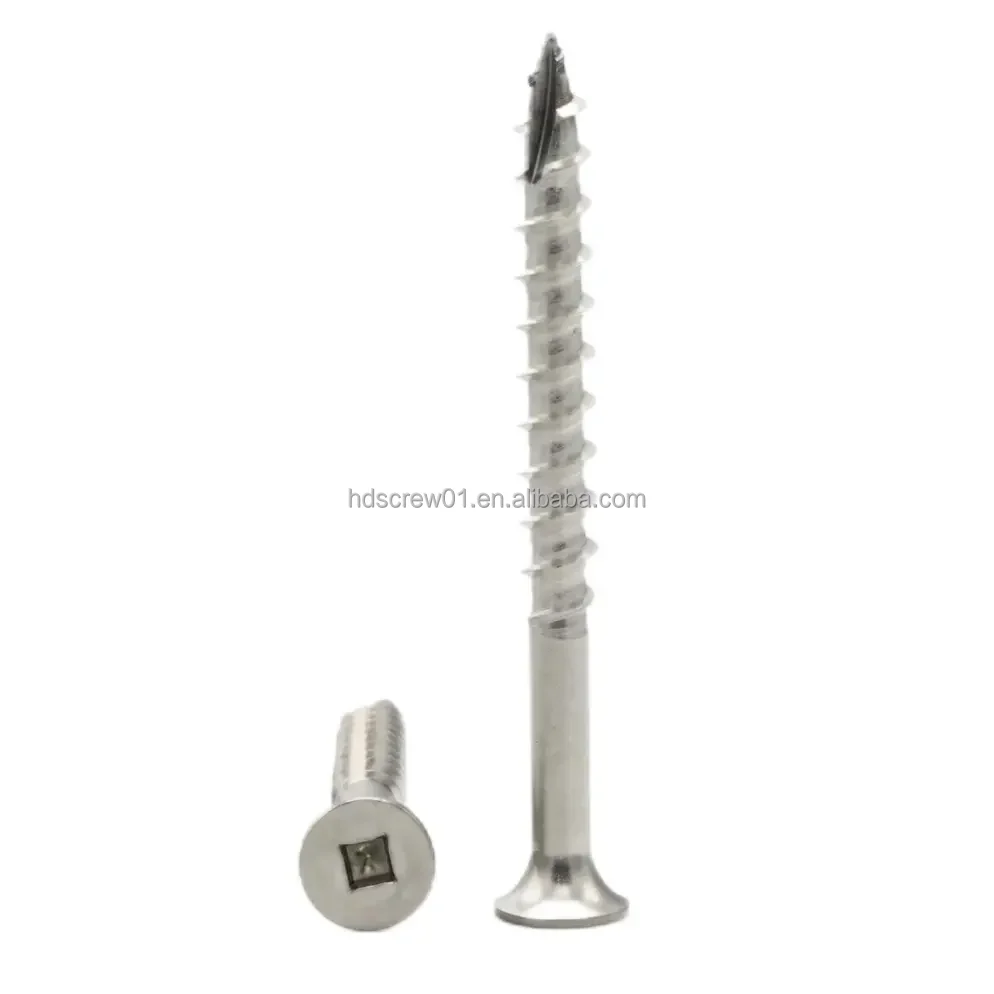 #8 #9 #10 Square Pocket Hole Head Of Decking Screws 2 In 2.5 In 3 In 3.5 In 4 In Metal Stainless Home Builder Deck Screw