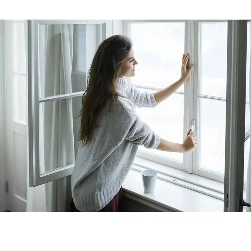 Factory customization European design UPVC windows double glazing swing PVC casement window