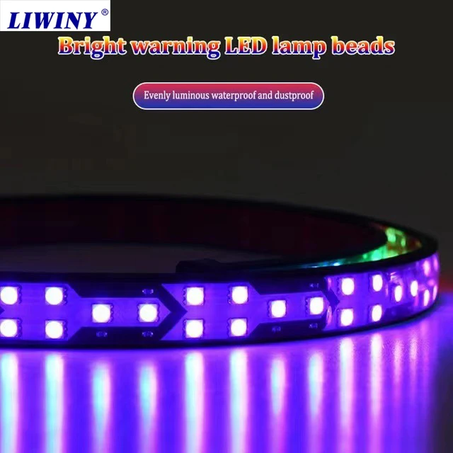 Wholesale 1/1.2/1.5/1.8/2/2.2/2.4M white Reverse red Brake Turn Signal Light Truck Flowing Rear Trailer Led Light Universal