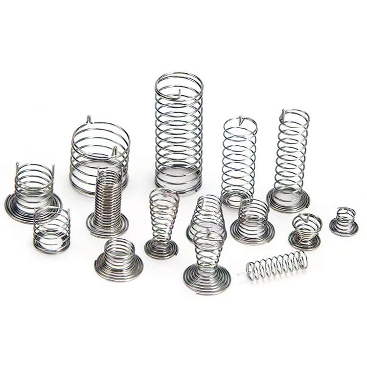 OEM Custom Hardware Accessory Parts 304 Stainless Steel 301 Conical Board Compression Button Battery Touch Springs