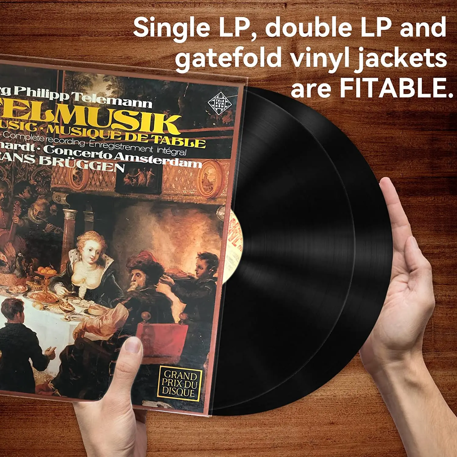 50 Pack Clear Polypropylene 3 Mils Protective Outer Record Sleeves Vinyl For Lp Album