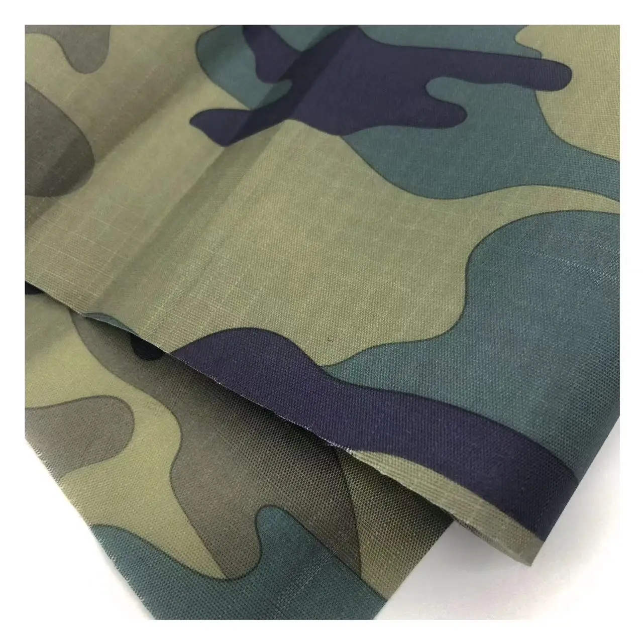 Manufacturing Of Oxford PU Fabric 210D Plaid Camouflage Fabric Printed Oxford Fabric