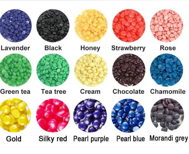 10 видов цветов 150 г/упак. воск для удаления волос нет полосы твердый унисекс подмышки руки ноги эпиляции красоты