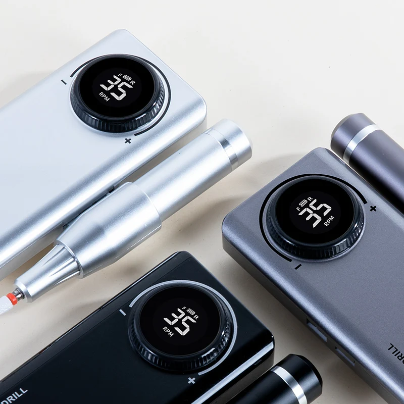 Factory Price Portable Rechargeable Nail Drill Machine 35000RPM Manicure Machine Bits Nail Art Tools Set Electric Nail drill