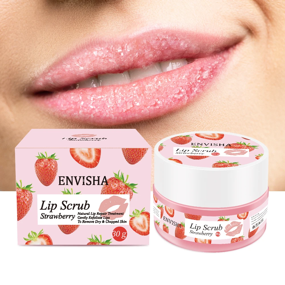 100% Natural Vegan Moisturizing Lip Care Products Lip Exfoliator Exfoliating Lip Scrub