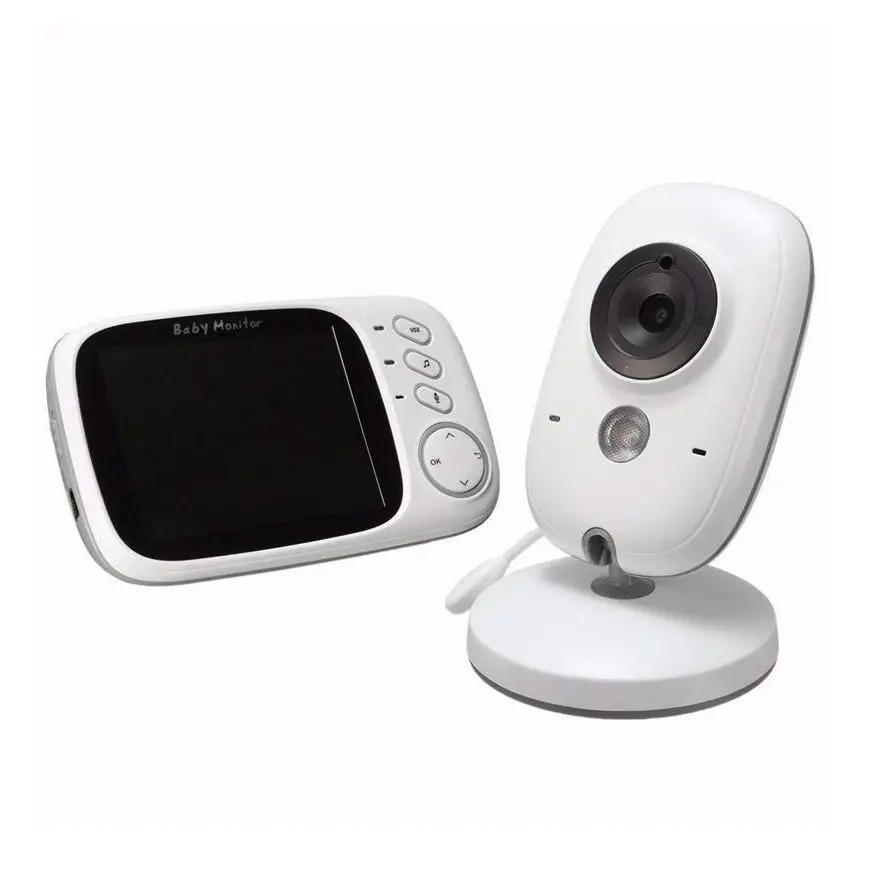 CJ140 Video Baby Monitor 2.4G Wireless With 3.2 Inches LCD 2 Way Audio Talk Night Vision Surveillance bulb wifi camera