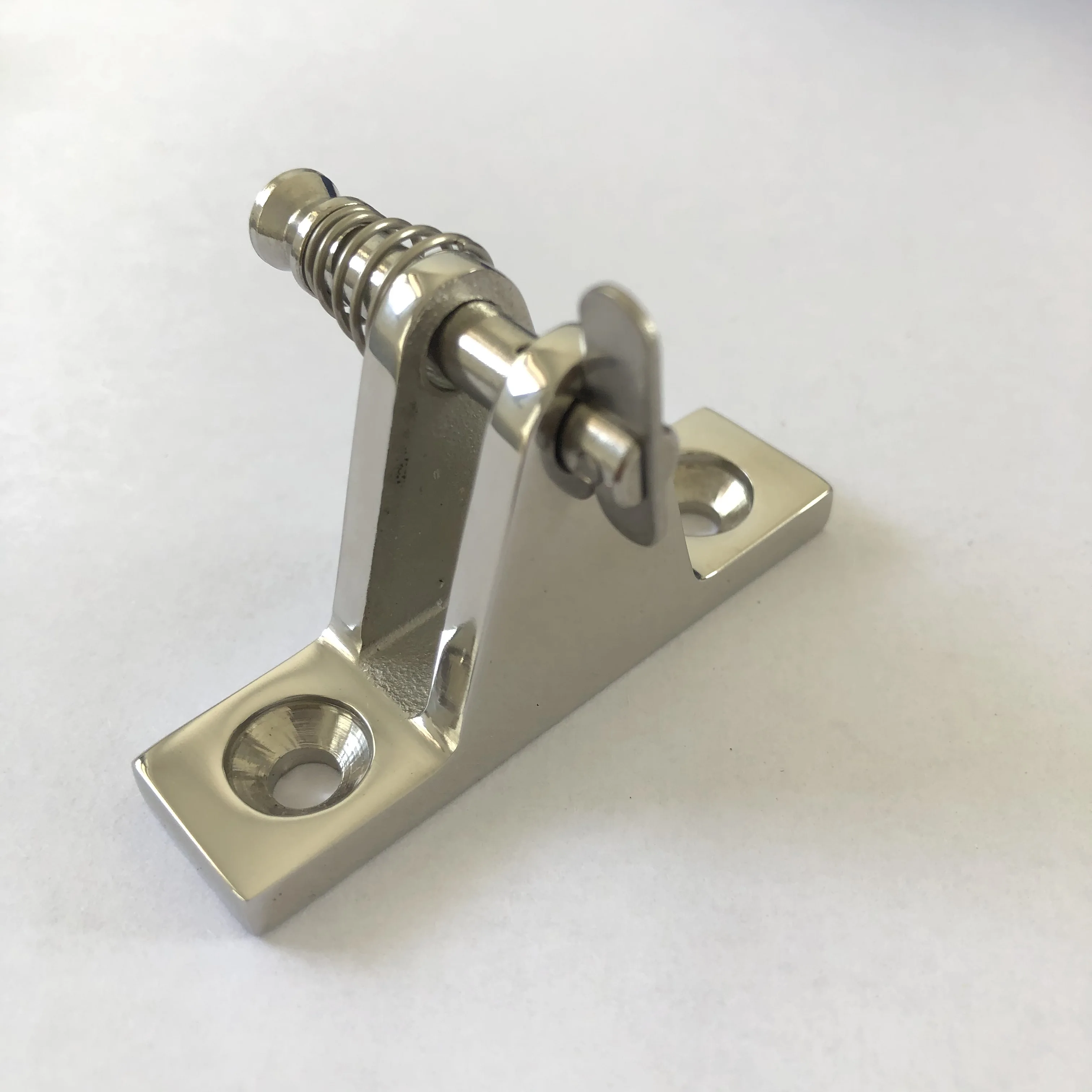 Stainless Steel Bimini Top Deck Hinges Fitting Concave Base