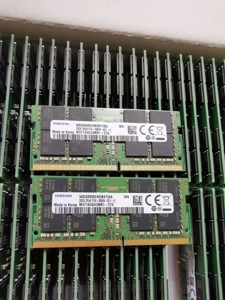 32gb ddr4 2666mhz single modules of laptop memory