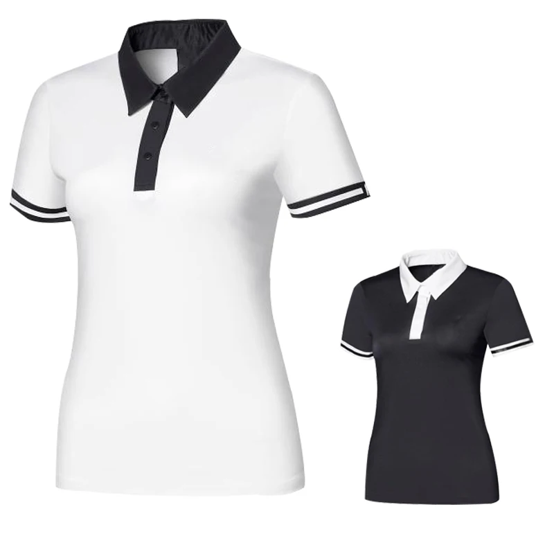 
 New 2021 Polo Women Short Sleeve Polo Shirt organic fiber Mujer Casual Summer Tops Tees Ladies Solid  